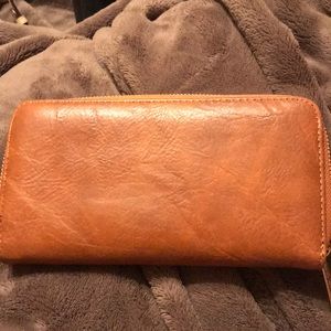 Brown wallet euc